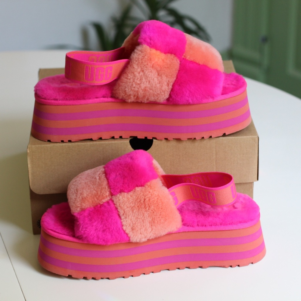 UGG Womens Disco Checker Slide